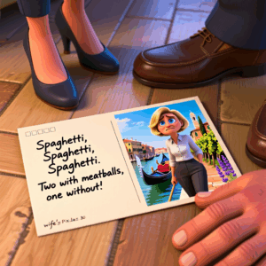 Wife Reads Husband's Secret Spaghetti Message and He FAINTS